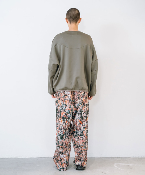 yoshiokubo（ヨシオクボ）の「yoshiokubo ヨシオクボ / RUNNER JACQUARD WIDE PT ランナージャガードワイドパンツ / YKF26402（その他パンツ・メンズ・マルチ/ブラック・3/2）」の4枚目の写真