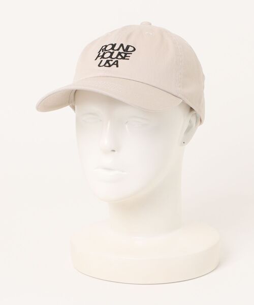 ROUND HOUSE（ラウンドハウス）の「【ROUND HOUSE/ラウンドハウス】 USA刺繍 Stone Washed Baseball Caps/刺繍ロゴ ストーンウォッシュキャップ ワークキャップ（キャップ・メンズ・ブラック/チャコールグレー/ネイビー/カーキ/ベージュ系その他・FREE）」の3枚目の写真