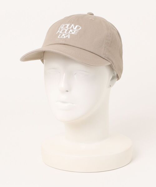 ROUND HOUSE（ラウンドハウス）の「【ROUND HOUSE/ラウンドハウス】 USA刺繍 Stone Washed Baseball Caps/刺繍ロゴ ストーンウォッシュキャップ ワークキャップ（キャップ・メンズ・ブラック/チャコールグレー/ネイビー/カーキ/ベージュ系その他・FREE）」の4枚目の写真