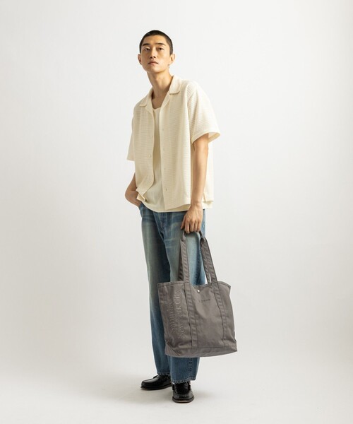 L.L.Bean(エルエルビーン)の「L.L.Bean x Saturdays NYC Grocery Tote(トートバッグ・メンズ・ベージュ/チャコールグレー/ブラック・FREE)」の11枚目の写真