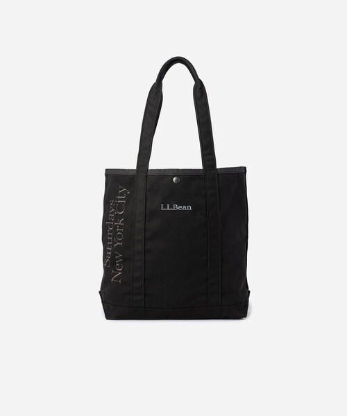 L.L.Bean(エルエルビーン)の「L.L.Bean x Saturdays NYC Grocery Tote(トートバッグ・メンズ・ベージュ/チャコールグレー/ブラック・FREE)」の4枚目の写真