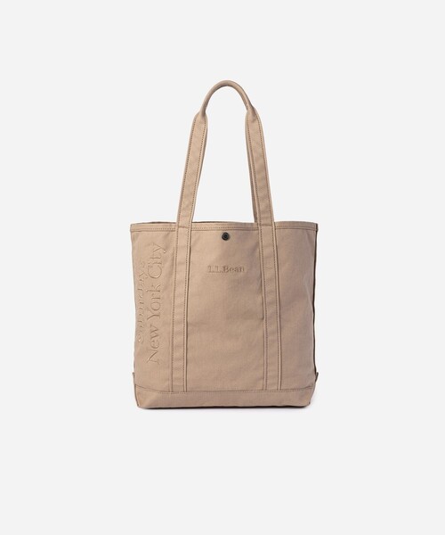 L.L.Bean(エルエルビーン)の「L.L.Bean x Saturdays NYC Grocery Tote(トートバッグ・メンズ・ベージュ/チャコールグレー/ブラック・FREE)」の6枚目の写真