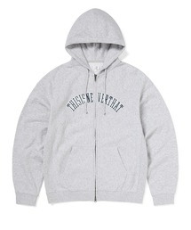 Applique Zip Up Hoodie