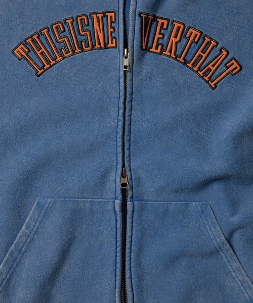 thisisneverthat(ディスイズネバーザット)の「Applique Zip Up Hoodie(パーカー・メンズ・ヘザーグレー/ブルー/ダークブラック・L/XL/M/S)」の12枚目の写真