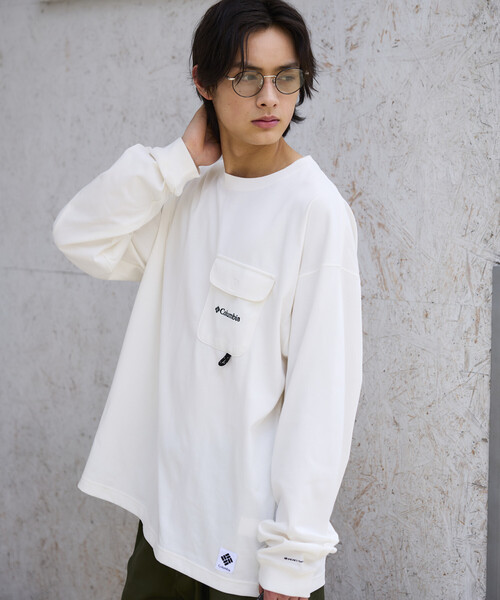 Columbia(コロンビア)の「限定展開 Columbia×FREAK'S STORE 別注 インペリアルパーク ロングスリーブ ポケットTシャツ(Tシャツ/カットソー・メンズ・ホワイト/ベージュ/ブラック/チャコールグレー/グレー/ネイビー・X-LARGE/LARGE/SMALL/MEDIUM)」の12枚目の写真