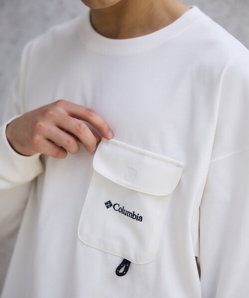Columbia(コロンビア)の「限定展開 Columbia×FREAK'S STORE 別注 インペリアルパーク ロングスリーブ ポケットTシャツ(Tシャツ/カットソー・メンズ・ホワイト/ベージュ/ブラック/チャコールグレー/グレー/ネイビー・X-LARGE/LARGE/SMALL/MEDIUM)」の13枚目の写真