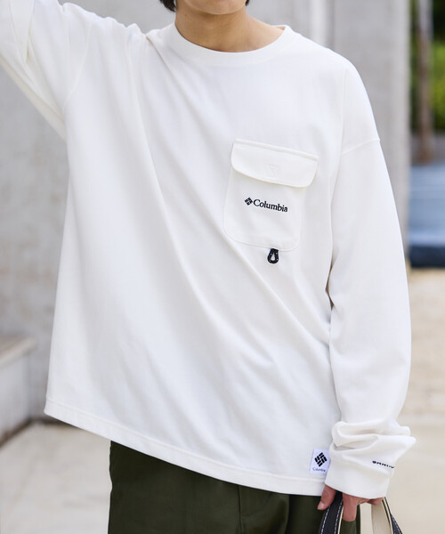 Columbia(コロンビア)の「限定展開 Columbia×FREAK'S STORE 別注 インペリアルパーク ロングスリーブ ポケットTシャツ(Tシャツ/カットソー・メンズ・ホワイト/ベージュ/ブラック/チャコールグレー/グレー/ネイビー・X-LARGE/LARGE/SMALL/MEDIUM)」の15枚目の写真