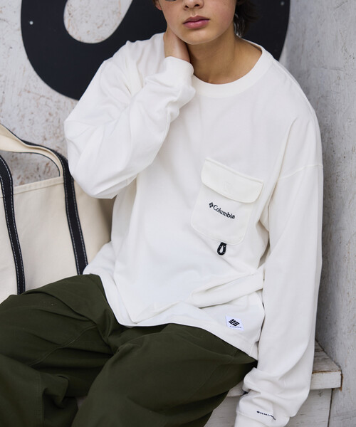 Columbia(コロンビア)の「限定展開 Columbia×FREAK'S STORE 別注 インペリアルパーク ロングスリーブ ポケットTシャツ(Tシャツ/カットソー・メンズ・ホワイト/ベージュ/ブラック/チャコールグレー/グレー/ネイビー・X-LARGE/LARGE/SMALL/MEDIUM)」の17枚目の写真