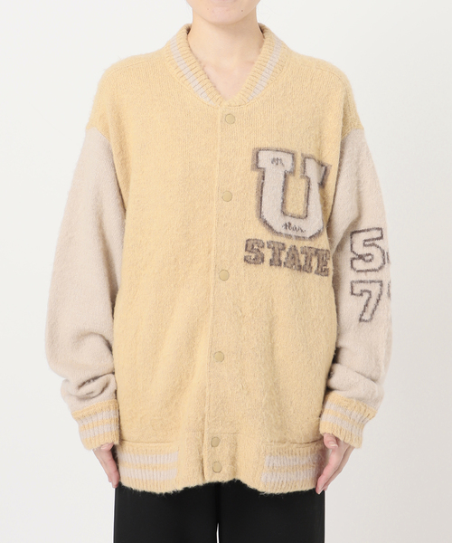 Deuxieme Classe(ドゥーズィエムクラス)の「Stadium Knit ブルゾン(その他アウター・レディース・キャメル・FREE)」の8枚目の写真