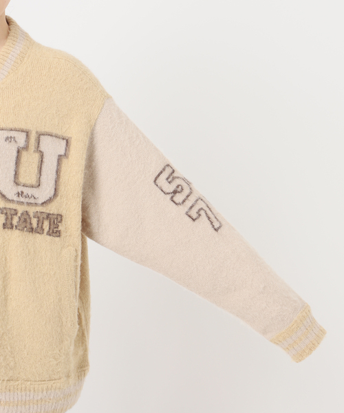 Deuxieme Classe(ドゥーズィエムクラス)の「Stadium Knit ブルゾン(その他アウター・レディース・キャメル・FREE)」の12枚目の写真