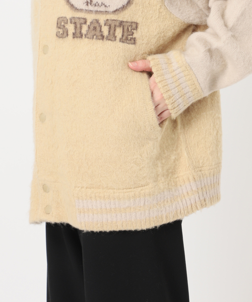 Deuxieme Classe(ドゥーズィエムクラス)の「Stadium Knit ブルゾン(その他アウター・レディース・キャメル・FREE)」の13枚目の写真