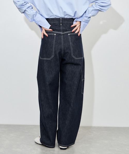 ADAM ET ROPE'（アダムエロペ）の「ワークデニムパンツ（デニムパンツ・レディース・ネイビー/ホワイト系その他7・36/38）」の16枚目の写真