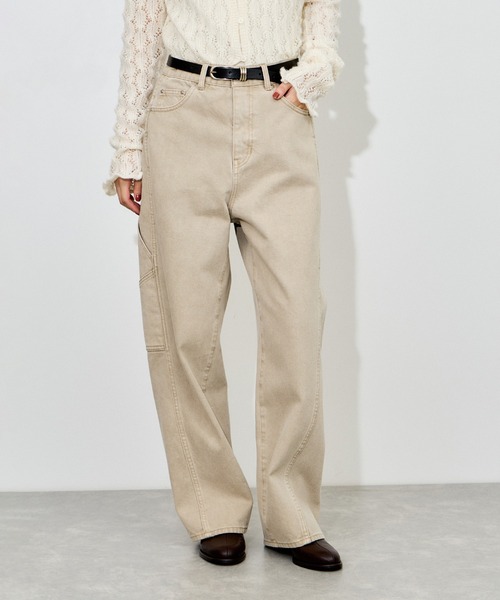 ADAM ET ROPE'（アダムエロペ）の「ワークデニムパンツ（デニムパンツ・レディース・ネイビー/ホワイト系その他7・36/38）」の17枚目の写真