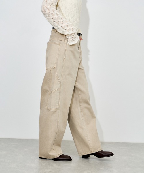 ADAM ET ROPE'（アダムエロペ）の「ワークデニムパンツ（デニムパンツ・レディース・ネイビー/ホワイト系その他7・36/38）」の18枚目の写真