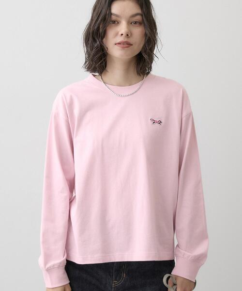 Dessin(デッサン)の「【コラボアイテム】PENNEYS オーガニックコットン ロンT(Tシャツ/カットソー・レディース・ホワイト系/カーキ系6/グレー/ベビーピンク/ライトブルー・02/01)」の5枚目の写真