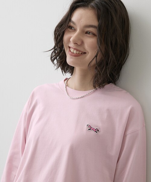 Dessin(デッサン)の「【コラボアイテム】PENNEYS オーガニックコットン ロンT(Tシャツ/カットソー・レディース・ホワイト系/カーキ系6/グレー/ベビーピンク/ライトブルー・02/01)」の18枚目の写真