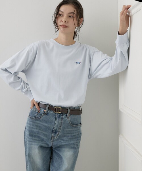 Dessin(デッサン)の「【コラボアイテム】PENNEYS オーガニックコットン ロンT(Tシャツ/カットソー・レディース・ホワイト系/カーキ系6/グレー/ベビーピンク/ライトブルー・02/01)」の22枚目の写真