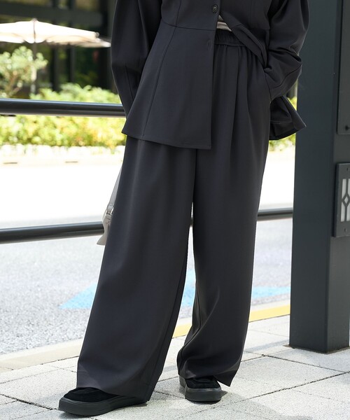 RONEL(ロネル)の「【RONEL】(ストレッチ・防しわ)カットジョーゼットイージーパンツ(スラックス・レディース・ブラック/ダークグレー・L/S/M)」の16枚目の写真