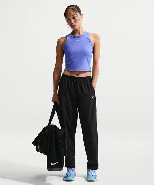 NIKE(ナイキ)の「ナイキ ワン ウィメンズ Dri-FIT ミッドライズ ウーブン パンツ / Nike One Women's Dri-FIT Mid-Rise Woven Pants II4477-010 Black(その他パンツ・レディース・ブラック・S/M/L/XL/XS)」の1枚目の写真