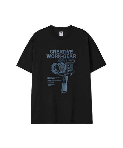 BOOVOOM（ブーブーム）の「[ビッグサイズ]クリエイター ワーク ギア Tシャツ（Tシャツ/カットソー・メンズ・ブルー/ホワイト/ブラック・XL/XXXL/XXL）」の2枚目の写真