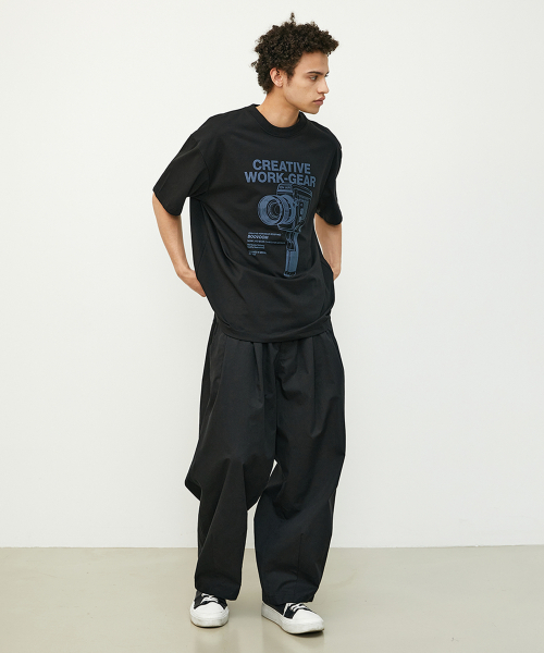 BOOVOOM（ブーブーム）の「[ビッグサイズ]クリエイター ワーク ギア Tシャツ（Tシャツ/カットソー・メンズ・ブルー/ホワイト/ブラック・XL/XXXL/XXL）」の9枚目の写真