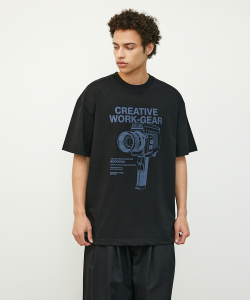 BOOVOOM（ブーブーム）の「[ビッグサイズ]クリエイター ワーク ギア Tシャツ（Tシャツ/カットソー・メンズ・ブルー/ホワイト/ブラック・XL/XXXL/XXL）」の12枚目の写真