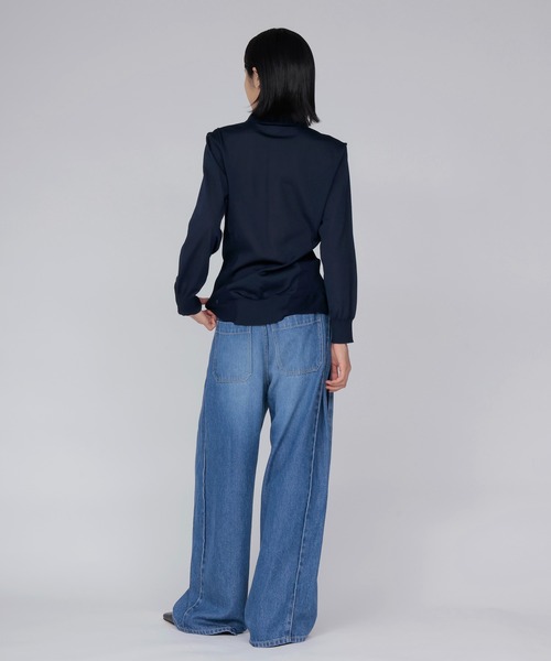 ODAKHA(オダカ)の「【ODAKHA/オダカ】Air Frame Shirt(ニット/セーター・レディース・ネイビー・38)」の5枚目の写真
