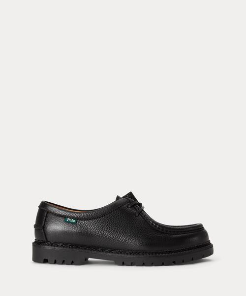 POLO RALPH LAUREN(ポロ ラルフ ローレン)の「Jett タンブルド レザー モックトゥ シュー(その他シューズ・メンズ・ブラック系1・9D/8.5D/8D)」の1枚目の写真