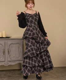 【Belle Charme】Layered Frill Cami Onepiece