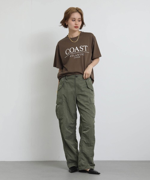 Re Fiina(フィーナ)の「COASTロゴTEE(スウェット・レディース・グレー/ブラウン・FREE)」の6枚目の写真