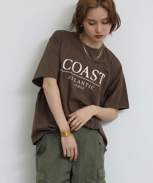 Re Fiina(フィーナ)の「COASTロゴTEE(スウェット・レディース・グレー/ブラウン・FREE)」の10枚目の写真