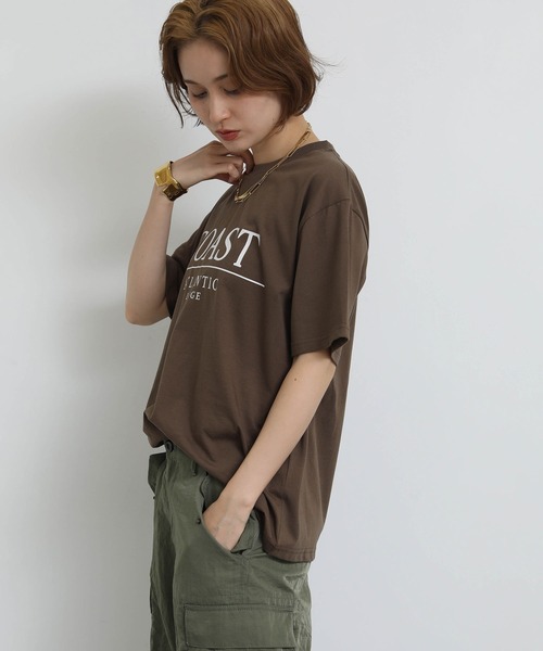 Re Fiina(フィーナ)の「COASTロゴTEE(スウェット・レディース・グレー/ブラウン・FREE)」の11枚目の写真