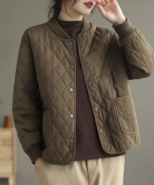 Flugge(フラッジー)の「キルティングライトジャケット(その他アウター・レディース・ブラウン・LARGE/MEDIUM)」の1枚目の写真