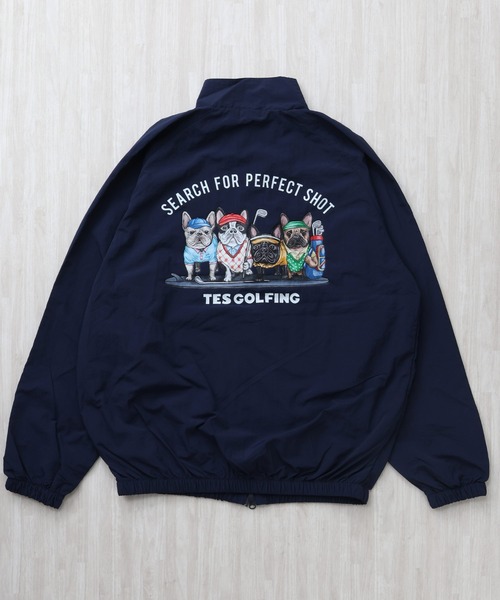 The Endless Summer（エンドレスサマー）の「TES GOLF NYLON TRAINING JACKET 4BUHI DESIGN/ ナイロンジャケット（その他アウター・メンズ・チャコール/オリーブ/ブラック/ネイビー/ライトグレー・SMALL/MEDIUM/LARGE/X-LARGE）」の5枚目の写真