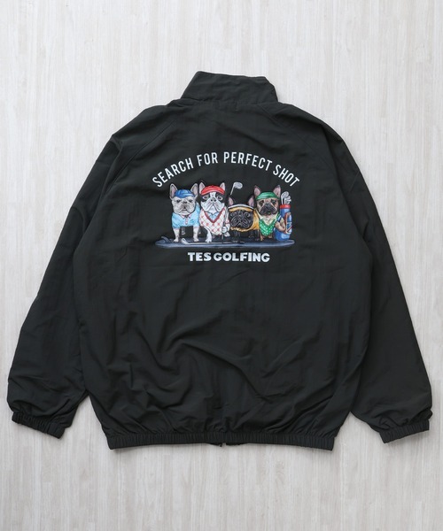 The Endless Summer（エンドレスサマー）の「TES GOLF NYLON TRAINING JACKET 4BUHI DESIGN/ ナイロンジャケット（その他アウター・メンズ・チャコール/オリーブ/ブラック/ネイビー/ライトグレー・SMALL/MEDIUM/LARGE/X-LARGE）」の4枚目の写真
