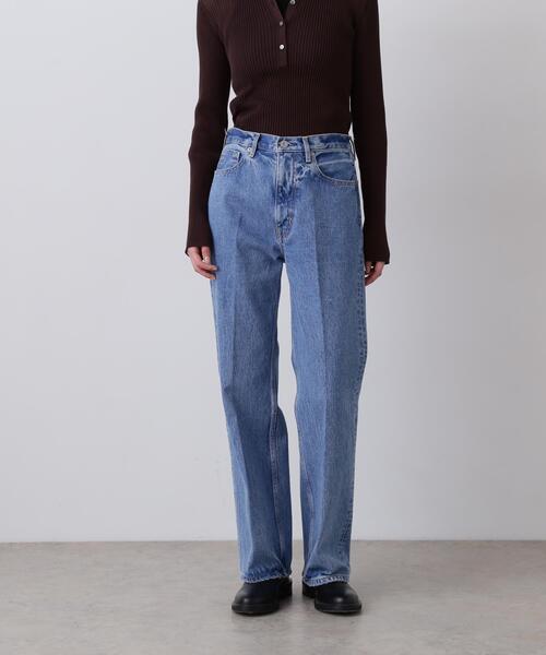 YLEVE(イレーヴ)の「YLEVE / 13.5oz DENIM PRESSED 5P(デニムパンツ・レディース・グレー/ブルー・2/1)」の18枚目の写真