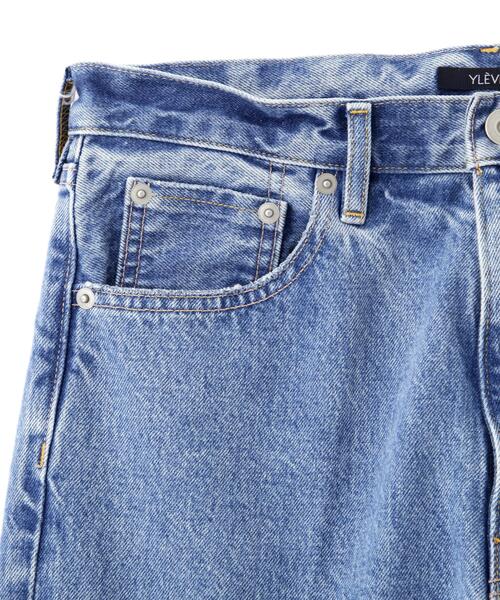 YLEVE(イレーヴ)の「YLEVE / 13.5oz DENIM PRESSED 5P(デニムパンツ・レディース・グレー/ブルー・2/1)」の7枚目の写真