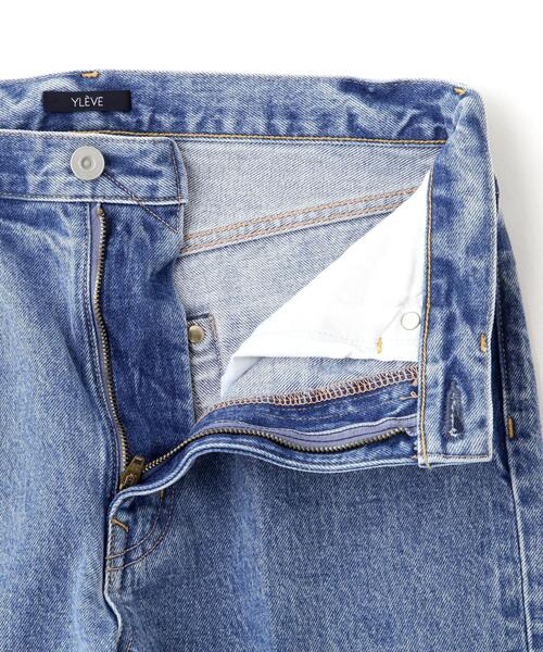 YLEVE(イレーヴ)の「YLEVE / 13.5oz DENIM PRESSED 5P(デニムパンツ・レディース・グレー/ブルー・2/1)」の5枚目の写真
