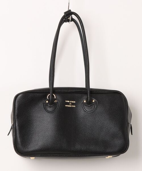 YOUNG&OLSEN The DRYGOODS STORE(ヤングアンドオルセン)の「【YOUNG&OLSEN】EMBOSSED LEATHER STUDENT M(ハンドバッグ・レディース・ブラック/ベージュ/ブラウン・FREE)」の1枚目の写真
