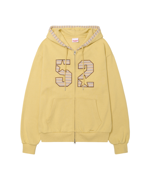 AMESWORLDWIDE(アメスワールドワイド)の「52 ストライプ アップリケ フーディ ジップアップ イエロー(パーカー・レディース・その他・SMALL/MEDIUM/LARGE)」の12枚目の写真