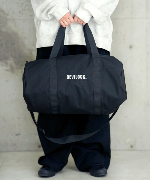 DEVILOCK(デビロック)の「DEVILOCK DEVILOCK LOGO EMBROIDERY BOSTON BAG(ボストンバッグ・メンズ・レオパード/ブラック・FREE)」の1枚目の写真
