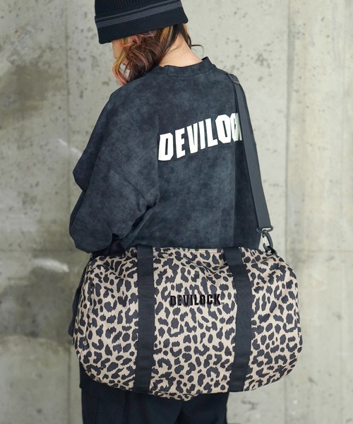 DEVILOCK(デビロック)の「DEVILOCK DEVILOCK LOGO EMBROIDERY BOSTON BAG(ボストンバッグ・メンズ・レオパード/ブラック・FREE)」の12枚目の写真