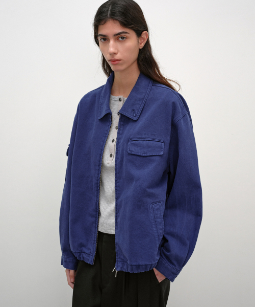 INSILENCE WOMEN(インサイレンスウーマン)の「FRNCH blue コットンジャケット FRENCH BLUE(その他アウター・レディース・その他・MEDIUM/SMALL)」の1枚目の写真