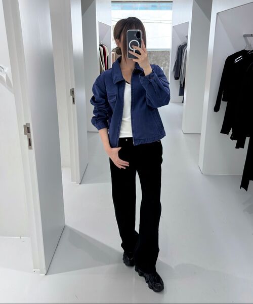 INSILENCE WOMEN(インサイレンスウーマン)の「FRNCH blue コットンジャケット FRENCH BLUE(その他アウター・レディース・その他・MEDIUM/SMALL)」の4枚目の写真