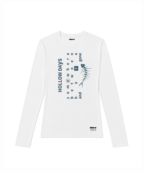 SEW-B（ソービー）の「セミクロップド days 長袖Tシャツ [ホワイト]（Tシャツ/カットソー・レディース・その他・FREE）」の5枚目の写真