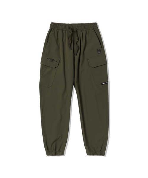 LIFE WORK(ライフワーク)の「L1 レストナイロンカーゴジョガーパンツ(スウェットパンツ・メンズ・カーキ/ブラック・LARGE/MEDIUM)」の1枚目の写真