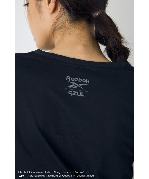 AZUL by moussy(アズールバイマウジー)の「【REEBOK×AZUL】ラインストーンロンT 秋服 冬服【Mサイズレディース】【Lサイズメンズ&ユニセックス】(Tシャツ/カットソー・レディース・ブラック/モカ/ライトピンク/オフホワイト・LARGE/MEDIUM)」の14枚目の写真