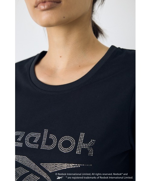 AZUL by moussy(アズールバイマウジー)の「【REEBOK×AZUL】ラインストーンロンT 秋服 冬服【Mサイズレディース】【Lサイズメンズ&ユニセックス】(Tシャツ/カットソー・レディース・ブラック/モカ/ライトピンク/オフホワイト・LARGE/MEDIUM)」の15枚目の写真