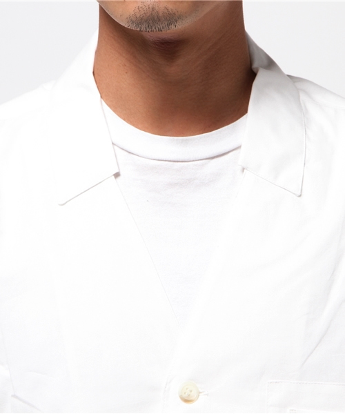 HOUSE OF THE VERY ISLAND'S（ハウスオブザベリーアイランズ）の「【house of the very island's】ハウス SHIRT COAT WITH V NECK（シャツ/ブラウス・メンズ・ホワイト/オリーブ・MEDIUM）」の8枚目の写真