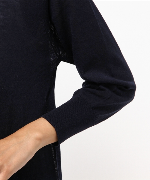 LBC（エルビーシー）の「14Gアクリルコットンナイロンロングカーディガン（カーディガン/ボレロ・レディース・ベージュ/ネイビー・LARGE/MEDIUM）」の9枚目の写真